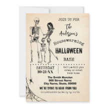 Esqueletos de la fiesta de Halloween de la familia