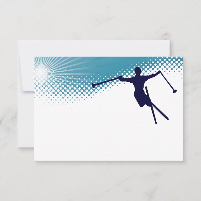 Invitación esquí altísimo (Anverso)
