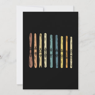 Invitación Esquí - Colección de tablas de esquí