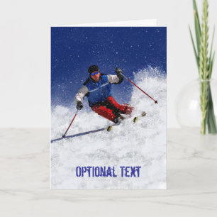 Invitación Esquí por la montaña - Personalizable
