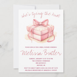 Invitación ¡Está atando el nudo! Ring Box Bridal Shower