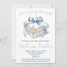 Invitación ¡Está atando el nudo! Ring Box Bridal Shower