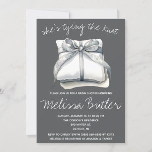 Invitación ¡Está atando el nudo! Ring Box Bridal Shower