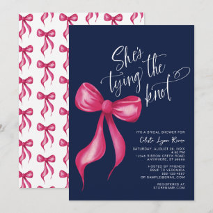 Invitación Está atando la ducha de novia de la Marina Rosa Kn