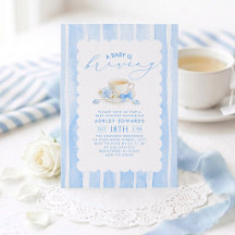 Está Brewando un Bebé Azul Fiesta de Té para la Ce