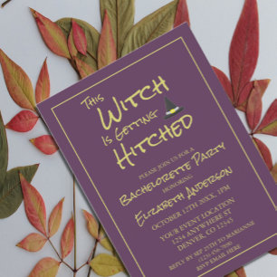 Invitación Esta Bruja Está Recibiendo Un Golpe De Bachelorett