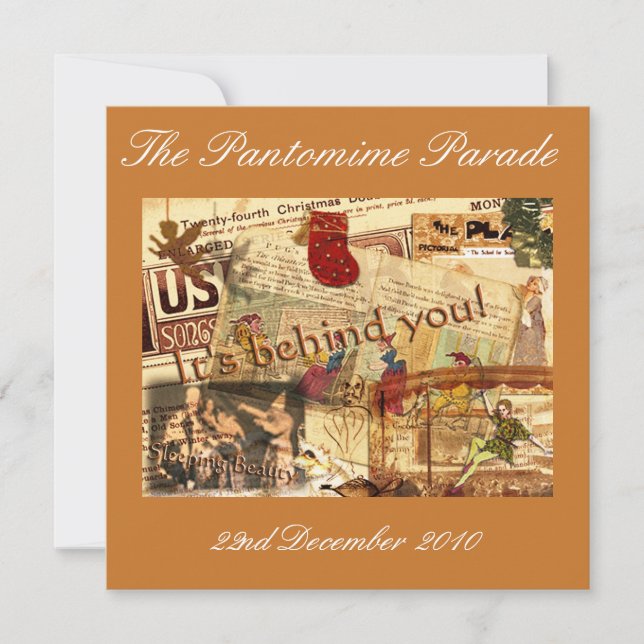 Invitación ¡Está detrás de usted! (Anverso)