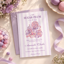 Está en camino un pequeño Sugar Plum Baby Shower