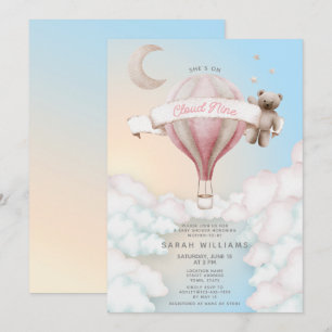 Invitación Está en el Baby Shower de Cloud 9