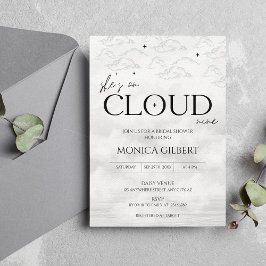 Invitación Está en la nube 9 Dreamy Elegant Bridal Shower
