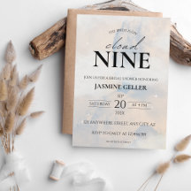 Está en la nube 9 Elegant Bridal Shower Dreamy