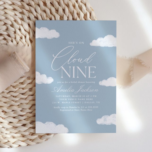Invitación Está en la Nueve Ducha Bridal de Nube (Subido por el creador)