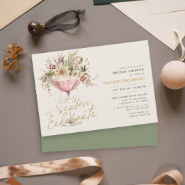 Invitación Esta es la ducha de invierno de Green Moss