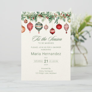 Invitación Esta es la estación para casarse con una ducha de 