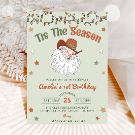 Invitación Esta es la fiesta de cumpleaños de los Navidades d