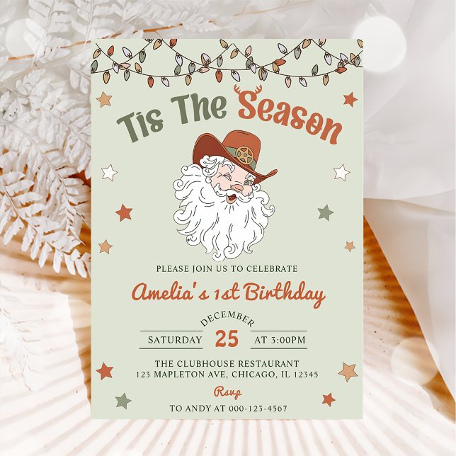 Invitación Esta es la fiesta de cumpleaños de los Navidades d (Subido por el creador)