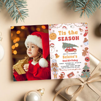 Invitación Esta es la foto de cumpleaños de los Navidades Gro