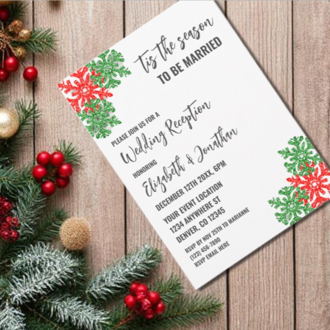 Invitación Esta Es La Recepción De Bodas De Navidades De Temp (Subido por el creador)