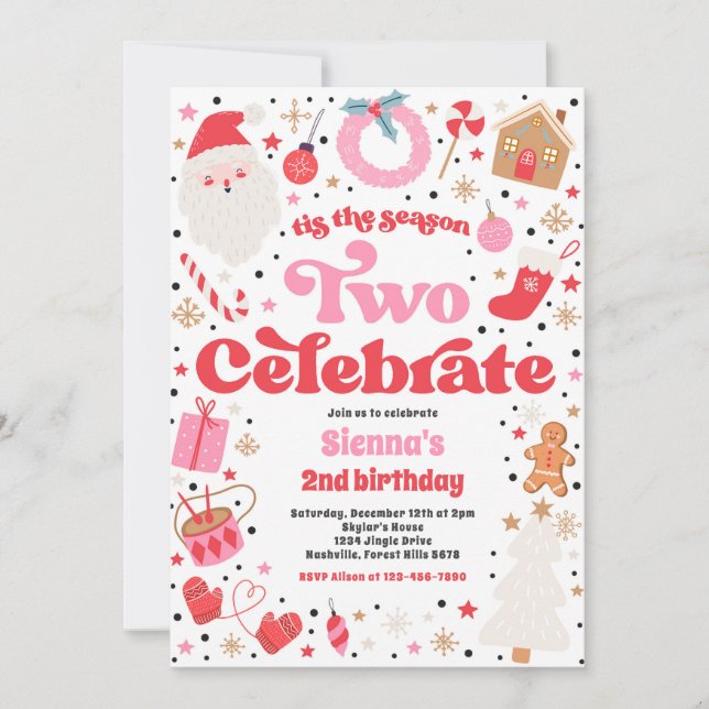 Invitación Esta es la segunda temporada que celebra el cumple (Anverso)