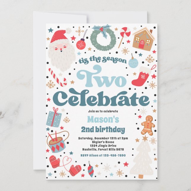 Invitación Esta es la segunda temporada que celebra el cumple (Anverso)