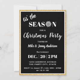 Invitación Esta es la temporada| Fiesta de Navidades blancos 
