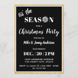 Invitación Esta es la temporada| Fiesta de Navidades blancos 