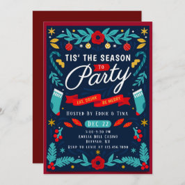 Invitación Esta Es La Temporada Para Los Navidades De Fiestas