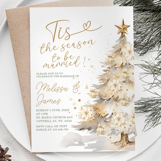 Invitación Esta es la temporada para ser Boda de Navidades ca (Subido por el creador)