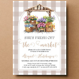 Invitación Está fresca fuera de la ducha de novia del mercado