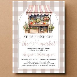 Invitación Está fresca fuera de la ducha de novia del mercado