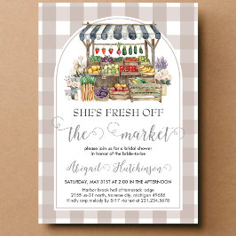 Invitación Está fresca fuera de la ducha de novia del mercado