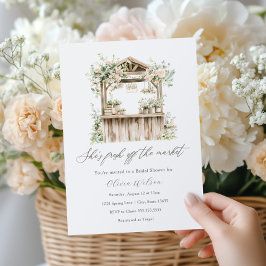 Invitación Está fresca fuera de la ducha de novia del mercado