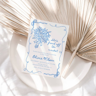 Invitación Está fresca fuera del mercado, ducha de novias- fl