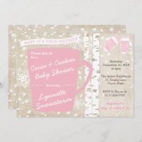 Está frío fuera de la Baby Shower de cacao para Ch