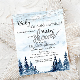 Invitación Está frío fuera del Baby Shower de la selva de inv