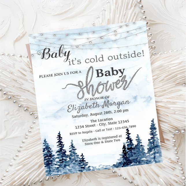 Invitación Está frío fuera del Baby Shower de la selva de inv (Subido por el creador)
