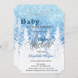 Invitación Está frío fuera del Baby Shower de la selva de Mar