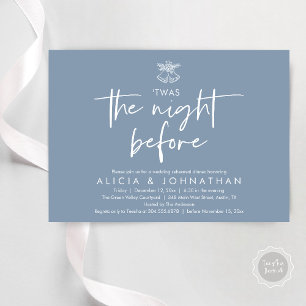 Invitación Esta fue la noche anterior, Boda ensayó la cena