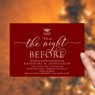 Invitación Esta Fue La Noche Antes De La Cena Moderna De Ensa