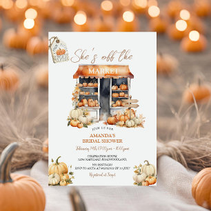 Invitación Está fuera de la ducha de la novia de la calabaza