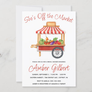 Invitación Está fuera de la ducha de novia del mercado