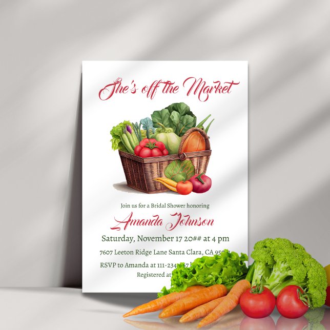 Invitación Está fuera del mercado, casa de campo, ducha de no (Subido por el creador)