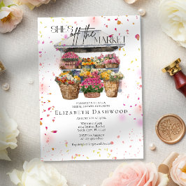 Invitación Está Fuera Del Mercado Floral Shop Bridal Shower