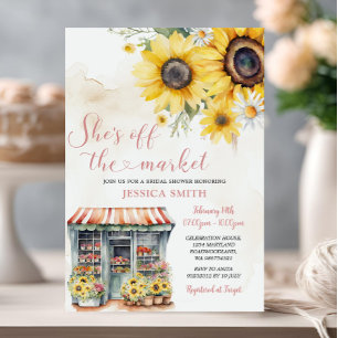 Invitación Está fuera del mercado Sunflowers Bridal Shower