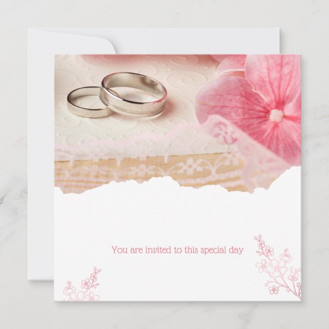 Invitación Está invitado a este día especial (Anverso)