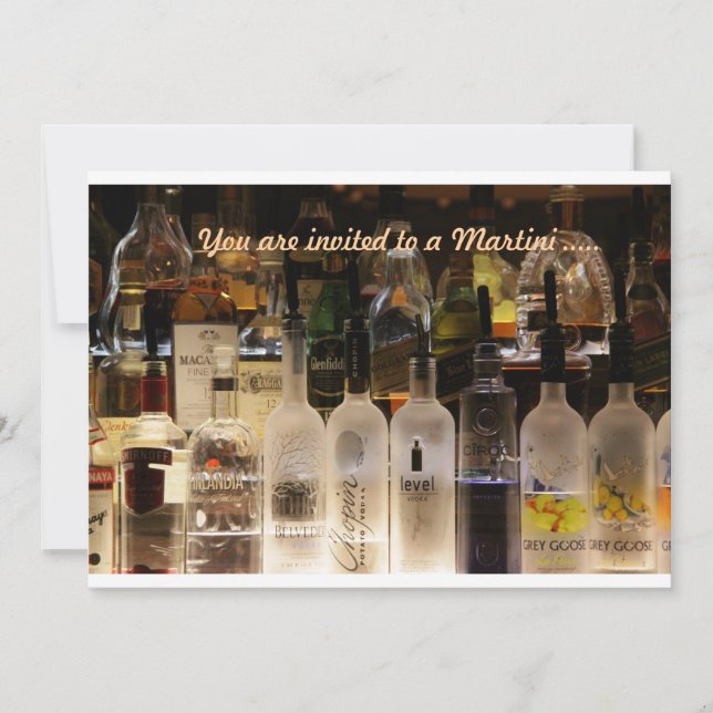 Invitación Está invitado a un Martini ...... (Anverso)