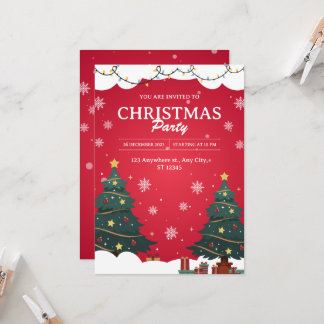 Invitación Está Invitado Al Fiesta De Navidades