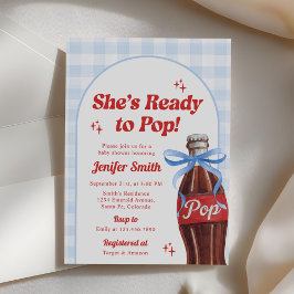 Invitación Está lista para estallar Fiesta de Bebé de Soda