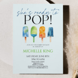 Invitación ¡Está lista para pop! Popsicle Baby Shower