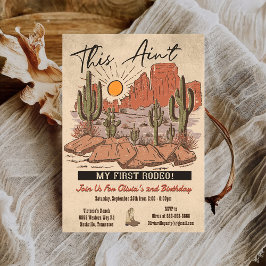 Invitación Esta no es mi primera fiesta de cumpleaños de Rode